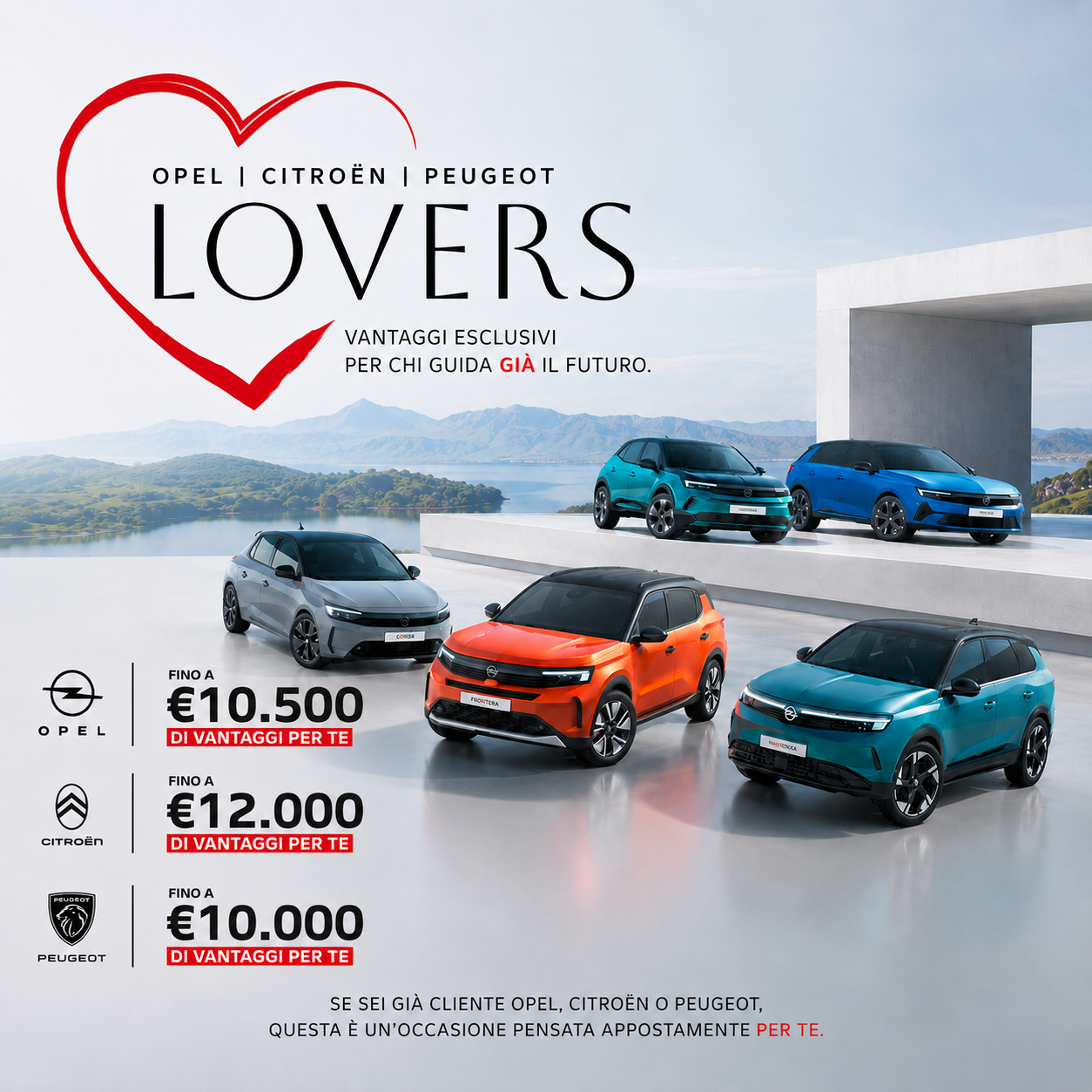 Scopri lovers i vantaggi esclusivi dedicati ai clienti opel citro n e peugeot